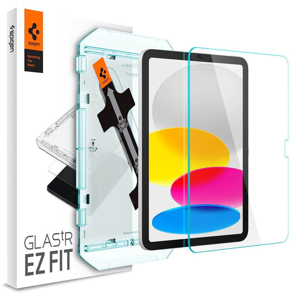 Spigen EZ FIT GLAS.tR Pelindung Skrin Serasi untuk iPad 10.9" (2022) dengan kit penjajaran