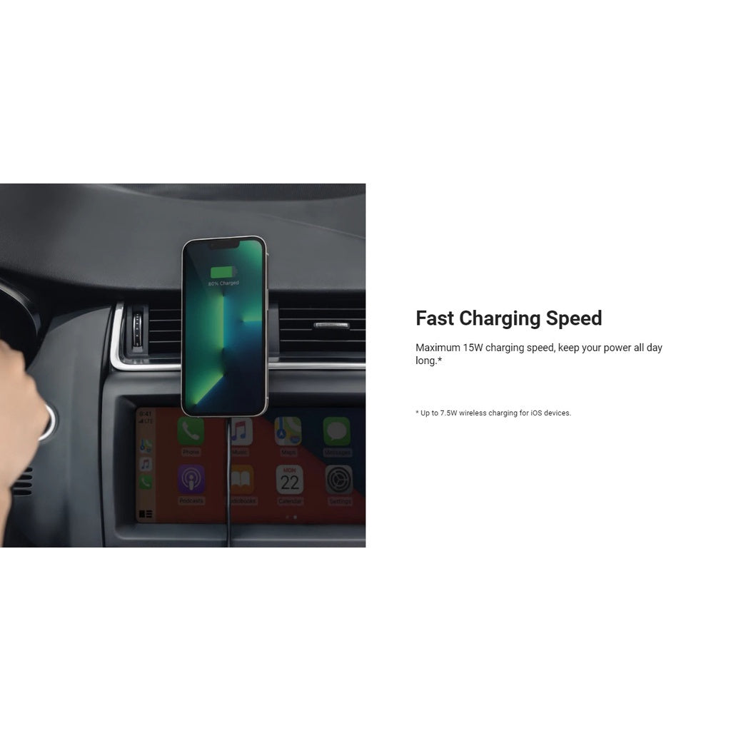 Switcheasy Mageasy MagMount Magnetic Wireless Car Charger Compatible for iPhone 14 / 13 / 12 Pro Max Series