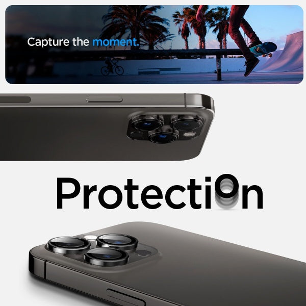 SPIGEN Glas.tR EZ Fit Optik Pro 2 PACK Pelindung Kanta Kamera untuk iPhone 14 Pro / Pro Max Anti-Calar & Mesra Sarung