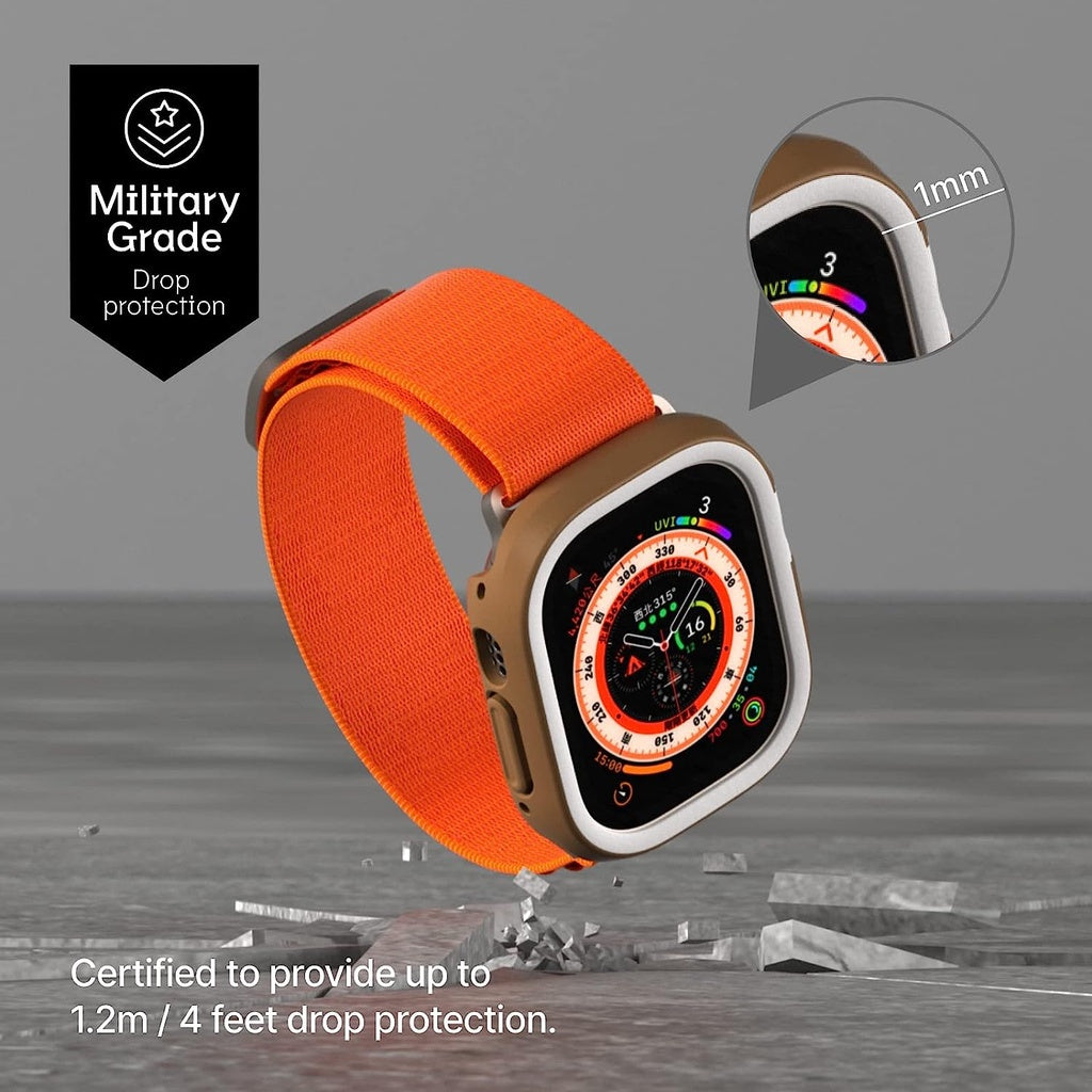 RHINOSHIELD Bumper Case Compatible with Apple Watch Ultra 49 mm | Slim Protective Cover Lightweight and Shock Absorbent