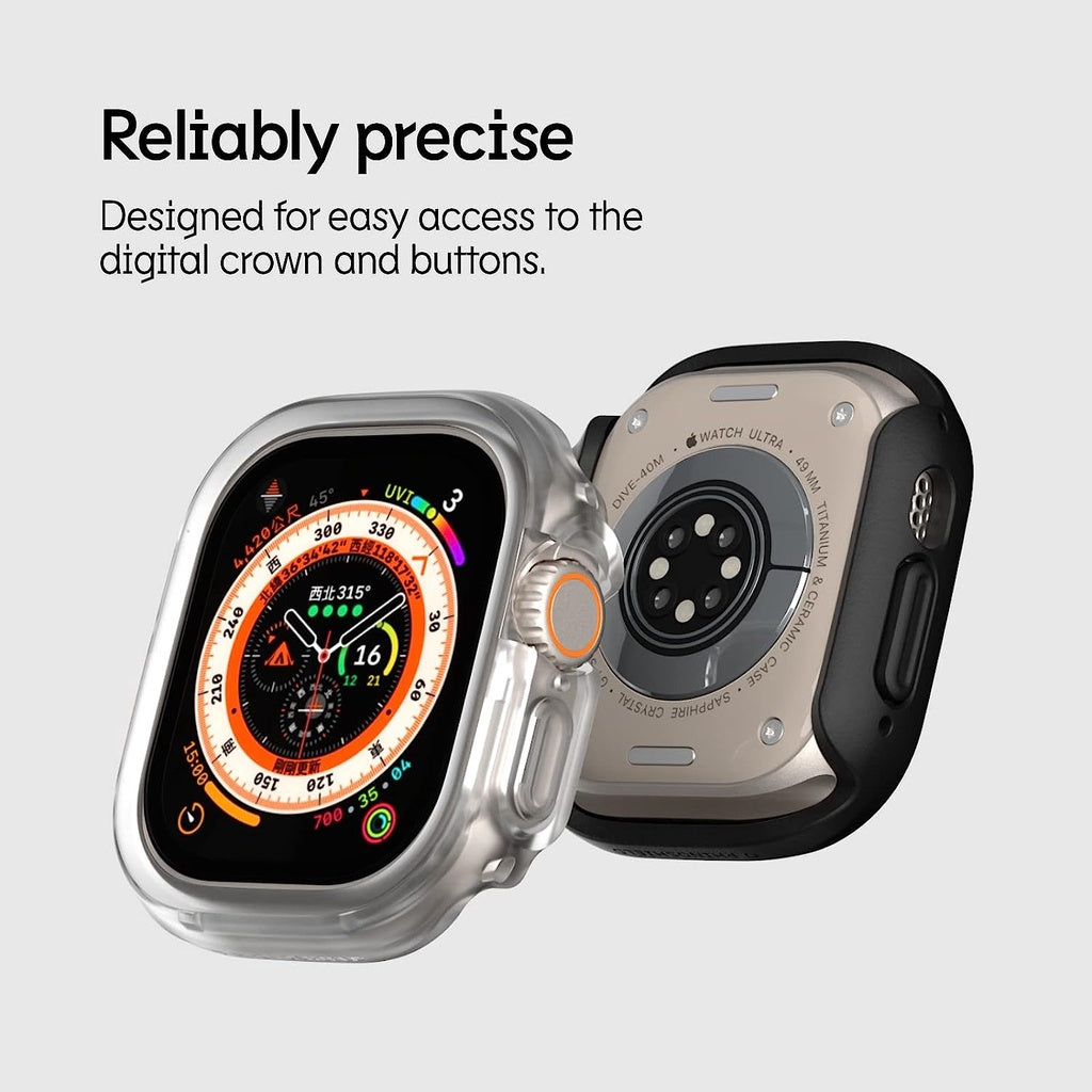 RHINOSHIELD Bumper Case Compatible with Apple Watch Ultra 49 mm | Slim Protective Cover Lightweight and Shock Absorbent