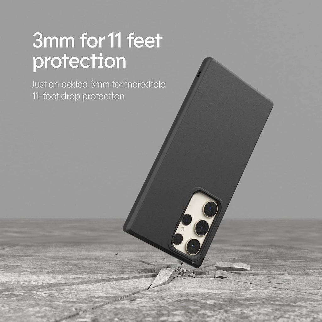 RhinoShield Case Compatible with Galaxy S23 Ultra SolidSuit Carbon Fiber Shock Slim Design 3.5M / 11ft Drop Protection