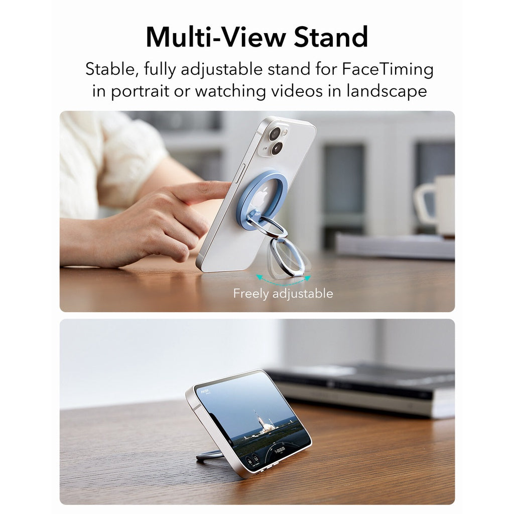 ESR HaloLock Ring Stand Holder Phone Holder Artifact lazy desktop mobile phone shelf for iPhone 14 13 12 Android Galaxy