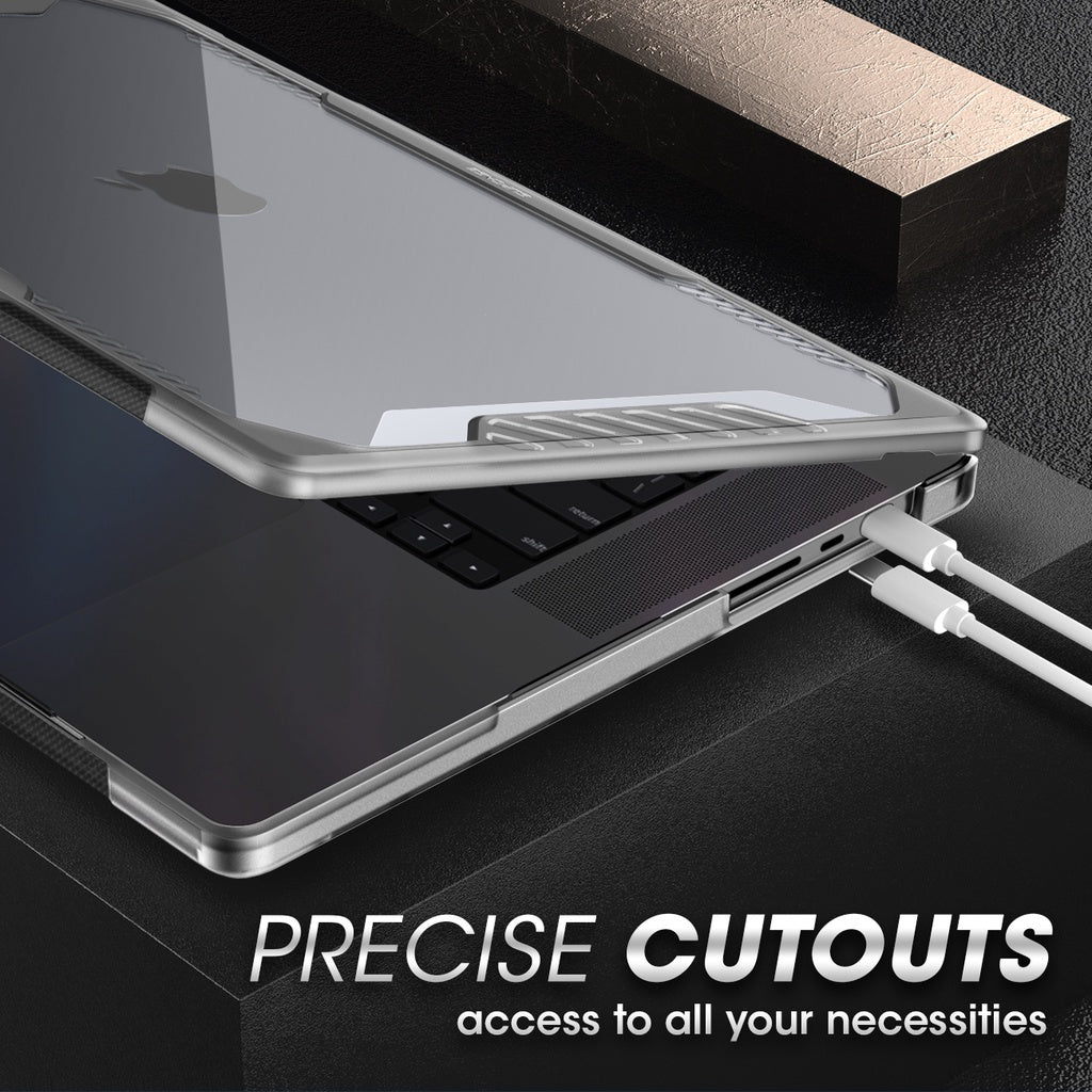 SUPCASE Unicorn Beetle Series Sarung Jelas untuk MacBook Pro 14 / 16 Inci (Keluaran 2022) M2 Pro / M2 Max Sarung TPU