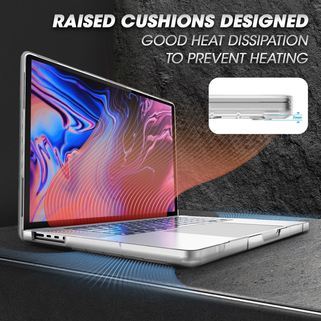 SUPCASE Unicorn Beetle Series Sarung Jelas untuk MacBook Pro 14 / 16 Inci (Keluaran 2022) M2 Pro / M2 Max Sarung TPU