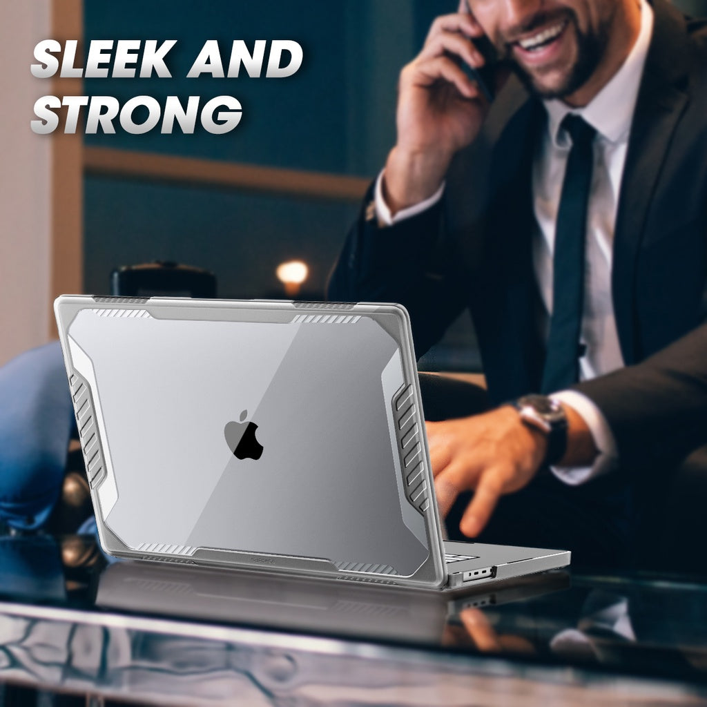 SUPCASE Unicorn Beetle Series Sarung Jelas untuk MacBook Pro 14 / 16 Inci (Keluaran 2022) M2 Pro / M2 Max Sarung TPU