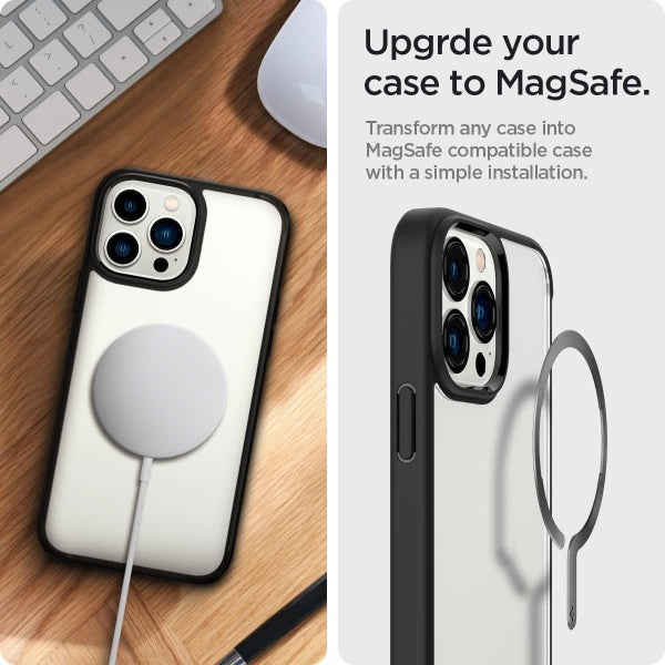 Spigen OneTap MagSafe Metal Plate Ring Adapter With EZ-Fit Kit for iPhone 14 13 12 Pro Max Mini
