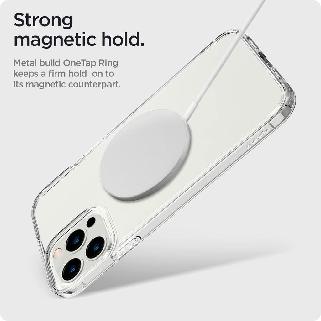 Spigen OneTap MagSafe Metal Plate Ring Adapter With EZ-Fit Kit for iPhone 14 13 12 Pro Max Mini