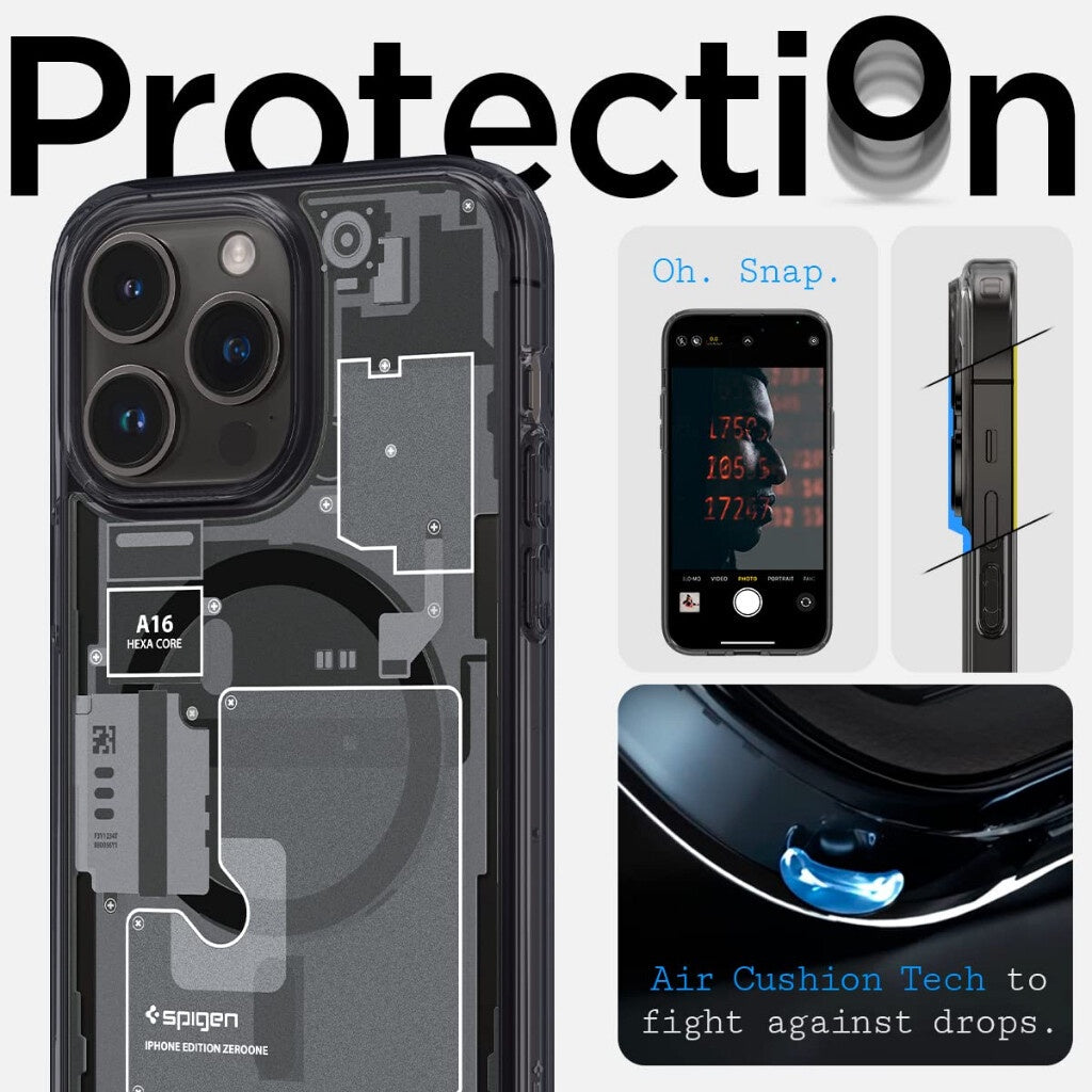 Spigen Ultra Hybrid ZERO ONE MAGFIT Serasi untuk iPhone 14 Pro / Pro Max Sarung Penutup Sarung Telefon