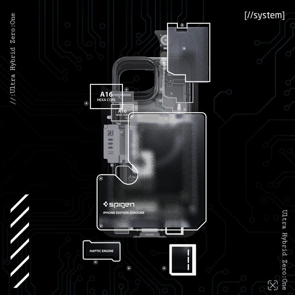 Spigen Ultra Hybrid ZERO ONE MAGFIT Serasi untuk iPhone 14 Pro / Pro Max Sarung Penutup Sarung Telefon