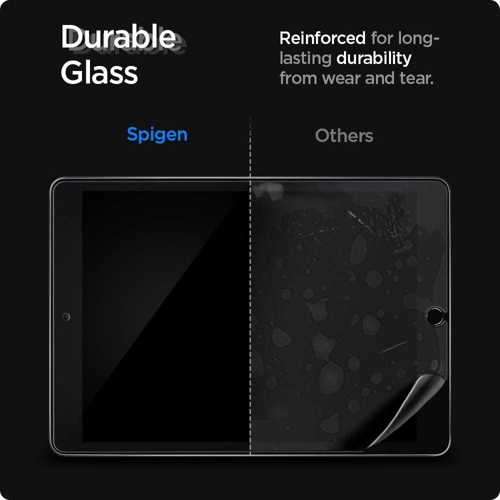 Spigen Tempered Glass Screen Protector [GlasTR Slim] Designed for iPad 10.2 inch (9th (2021) / 8th (2020) / 7th (2019)