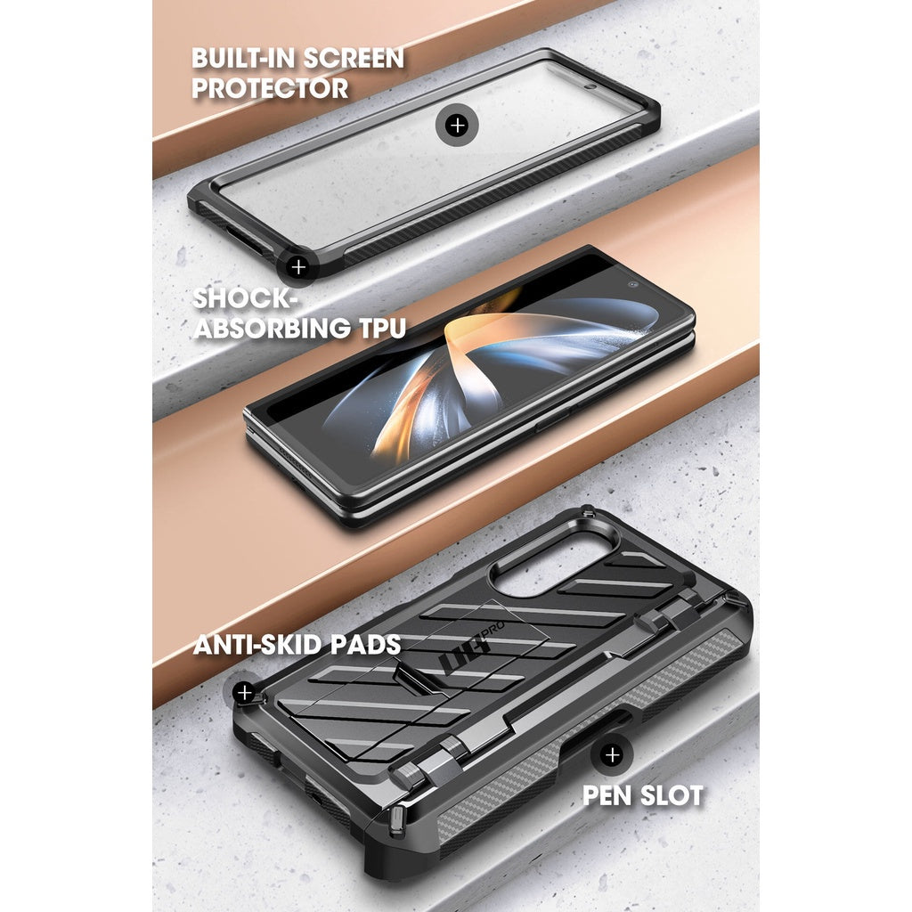 SUPCASE Unicorn Beetle Pro Case Galaxy Z Fold 4 S Pen Slot FullBody DualLayer Rugged Builtin Screen Protector Kickstand