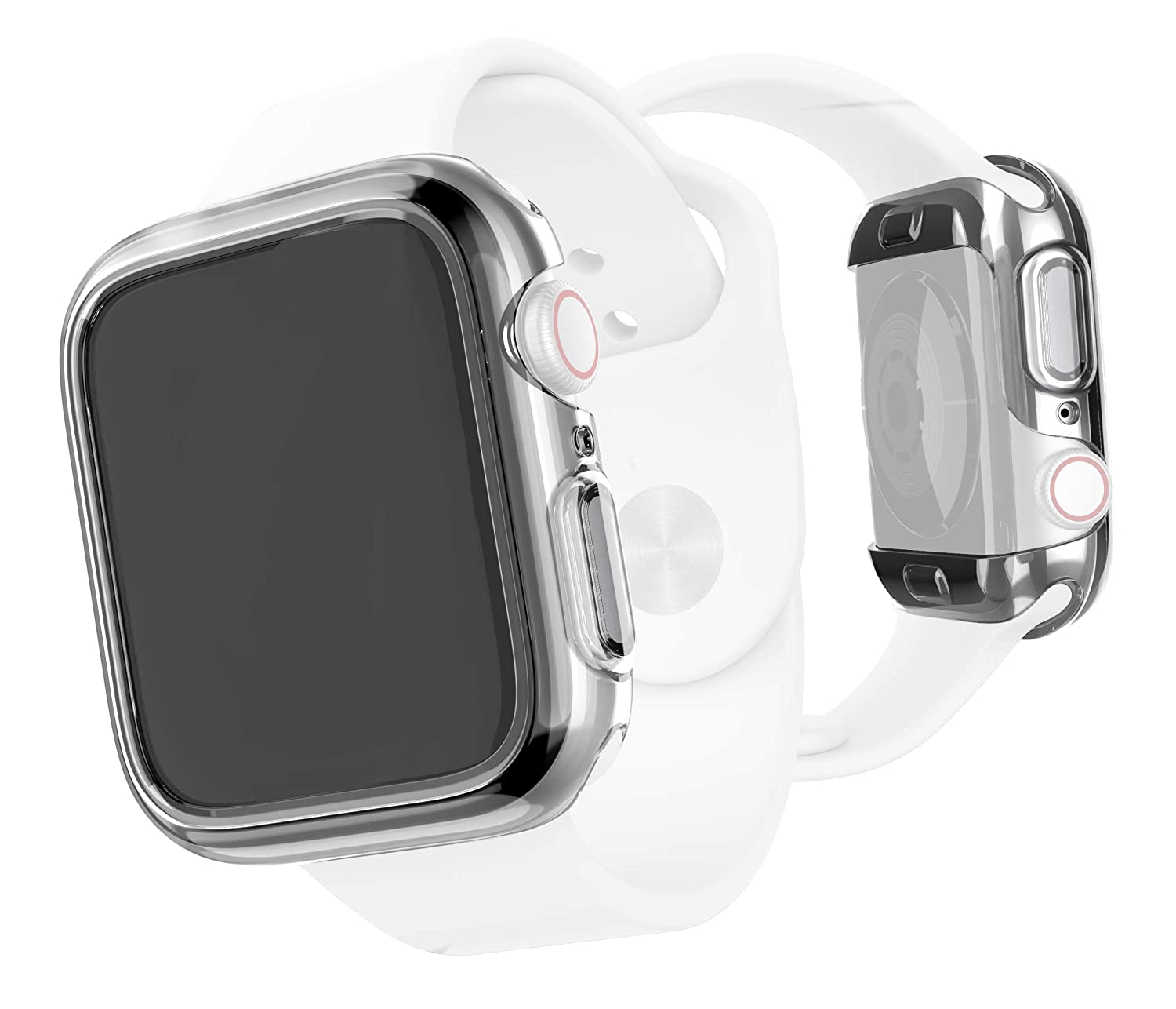 X-Doria Raptic Apple Watch 6 / 5 / 4 / SE 44mm Pertahanan 360x Sarung Bampar Jelas
