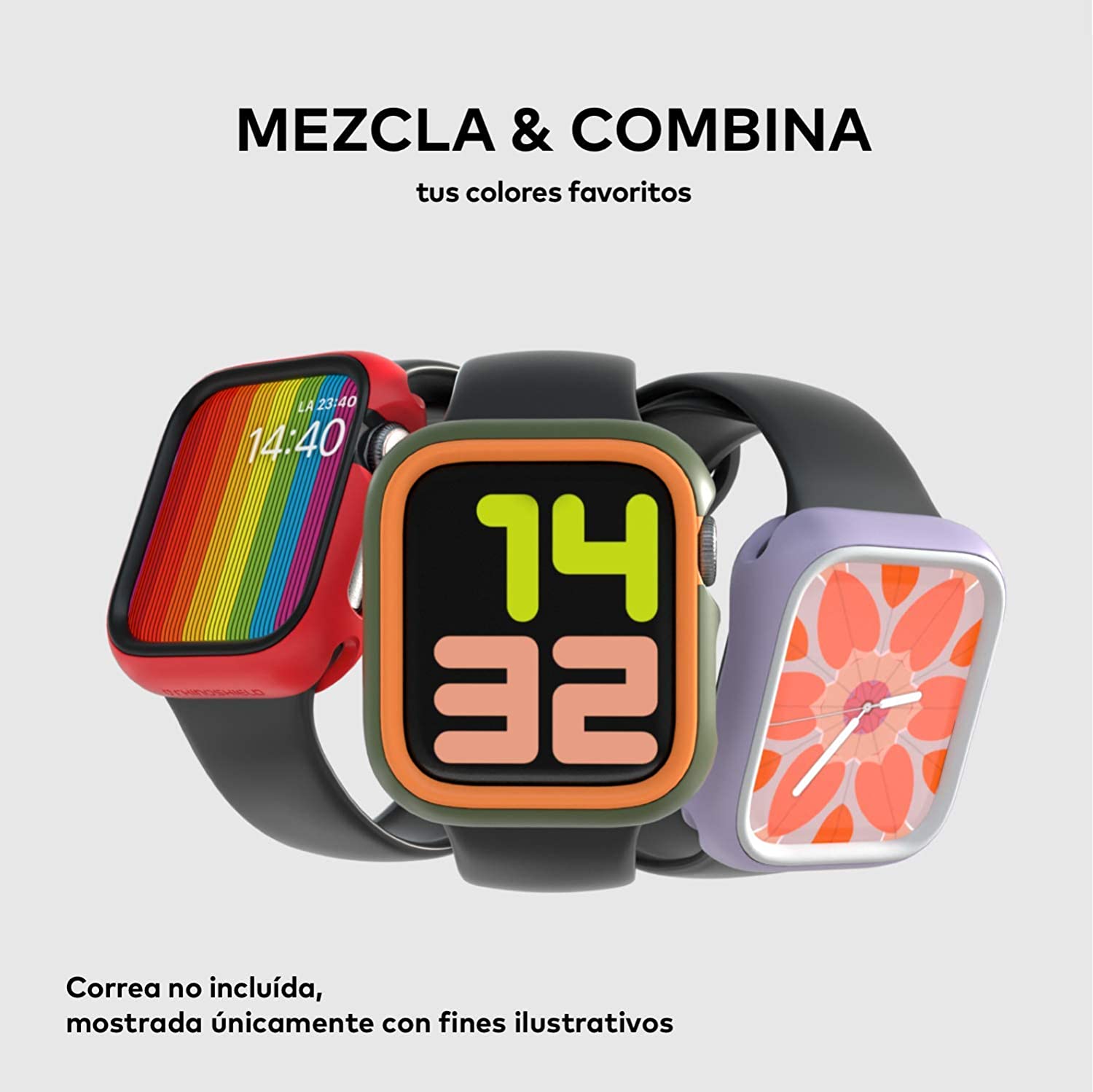 RhinoShield CrashGuard NX Apple Watch Series 3 / 2 / 1 42mm & 38mm Black Slim Protective Cover, Lightweight and Shock Absorbent