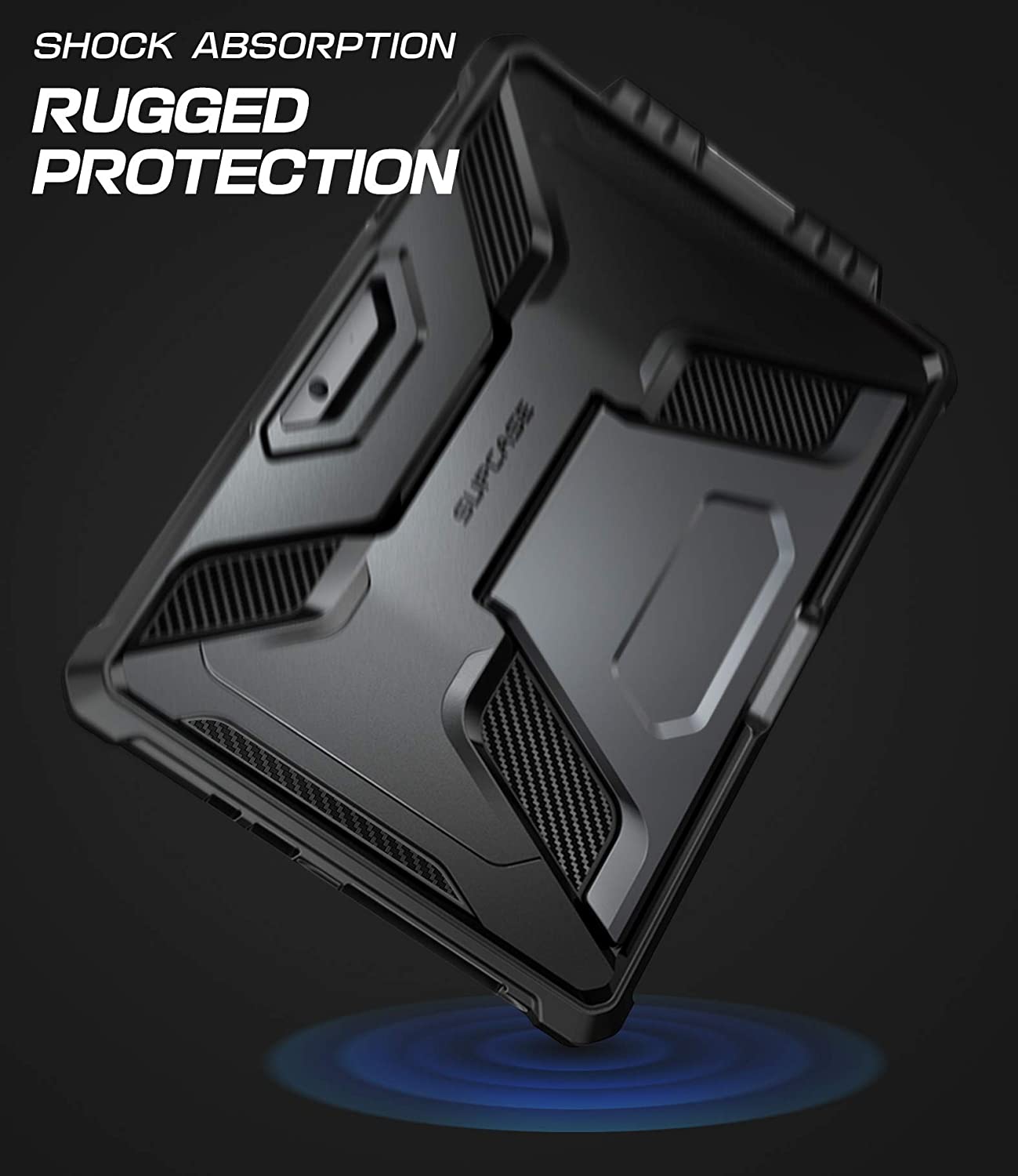 SUPCASE UB Pro Microsoft Surface Go 10 inch 2018 / Surface Go 2 10.5 inch 2020 Full-Body Kickstand Rugged Protective Case(Black)