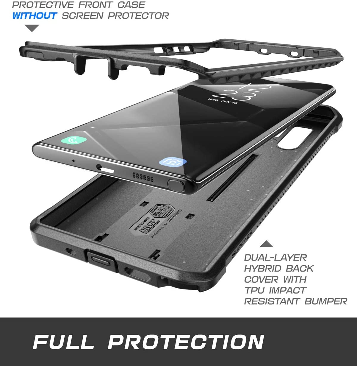 SUPCASE Unicorn Beetle Pro Samsung Galaxy Note 10 /Note 10 Plus Full-Body Rugged Holster Case & Kickstand Without Built-in Screen Protector