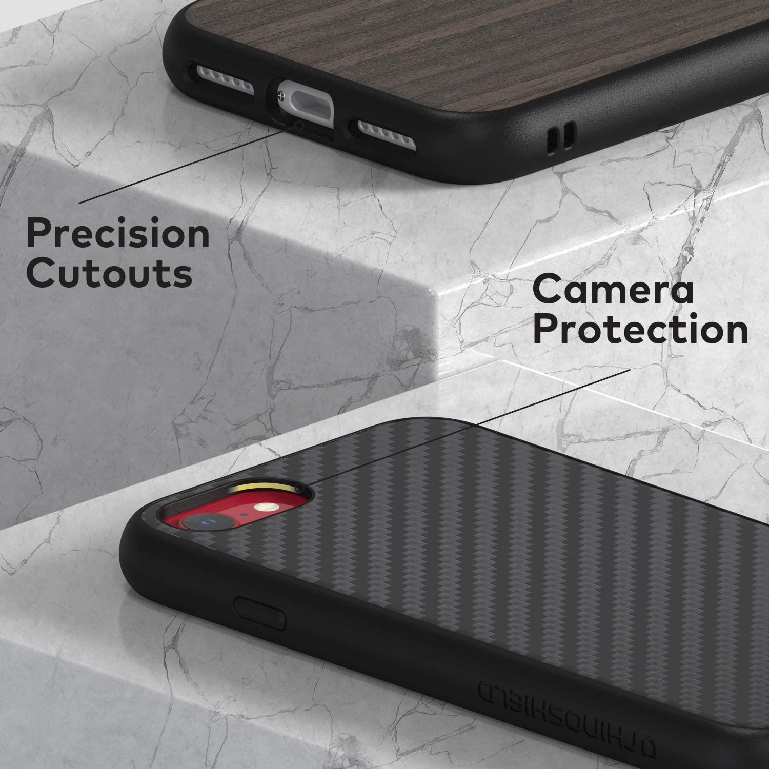 RhinoShield SolidSuit iPhone SE / 8 / 7 / 8 Plus / 7 Plus Shock Absorbent Slim Design Protective Cover