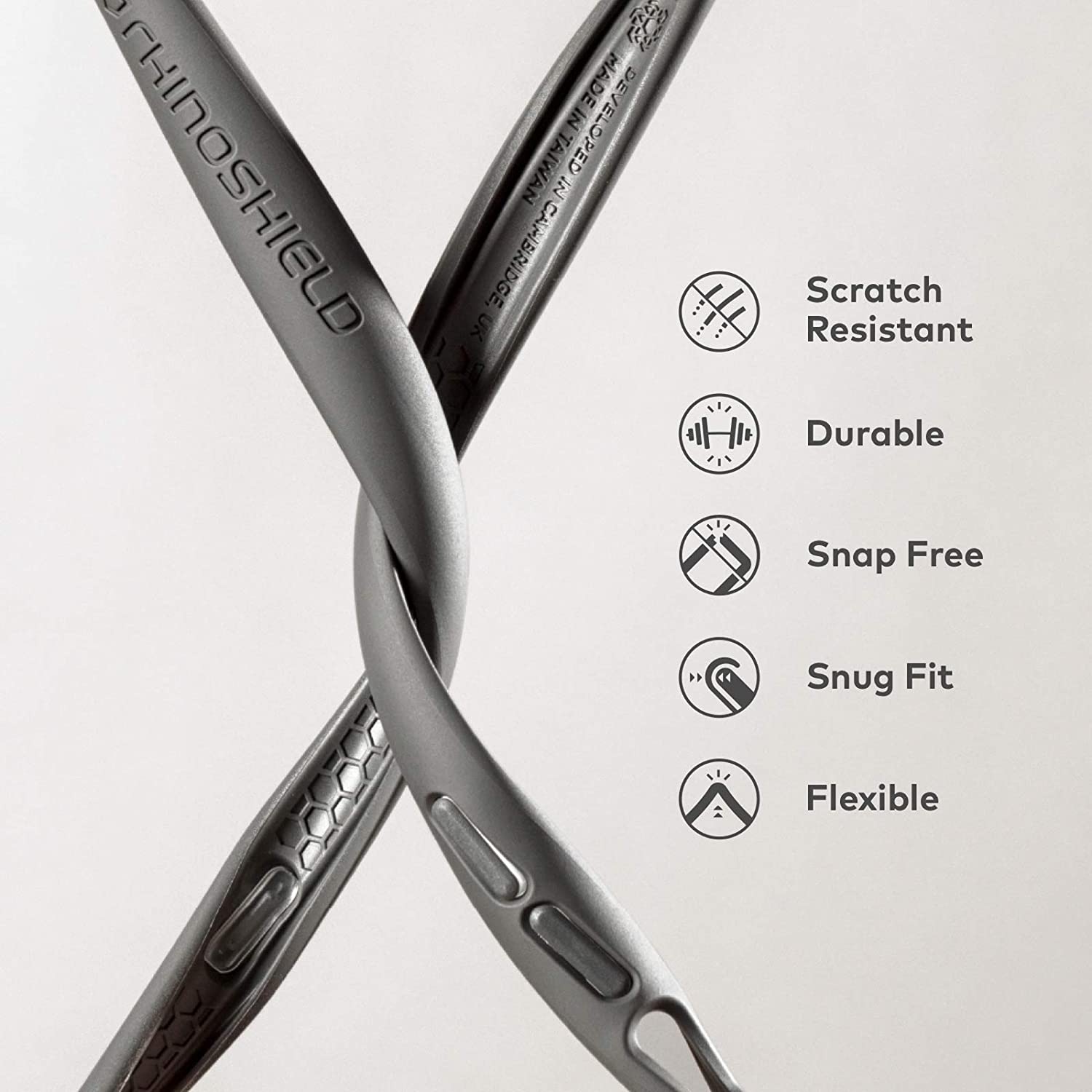 RhinoShield CrashGuard NX iPhone 13 & 12 / Pro / Pro Max Penyerap Kejutan Rekaan Slim Penutup Pelindung 3.5M / 11 kaki Perlindungan Jatuh