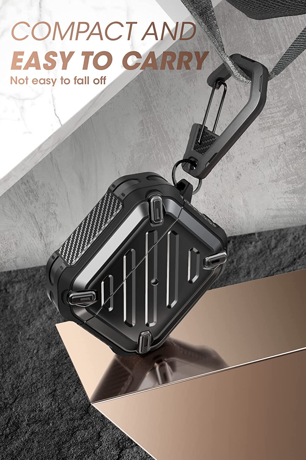 SUPCASE Unicorn Beetle Pro Series Case Airpods 3 (2021), Full-Body Rugged Protective Case with Carabiner for AirPods 3rd Generation