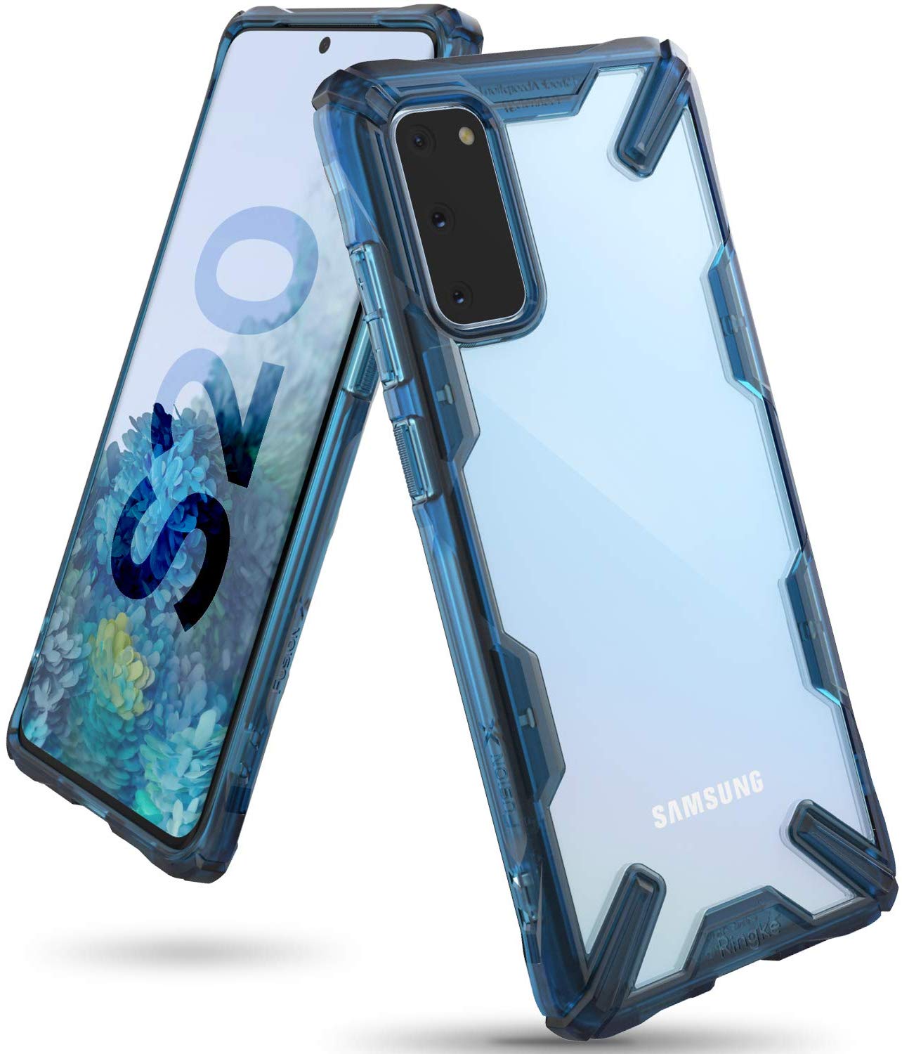 Sarung Anti-Calar Ringke Fusion X Galaxy S20 / S20 Plus / S20 Ultra Lutsinar