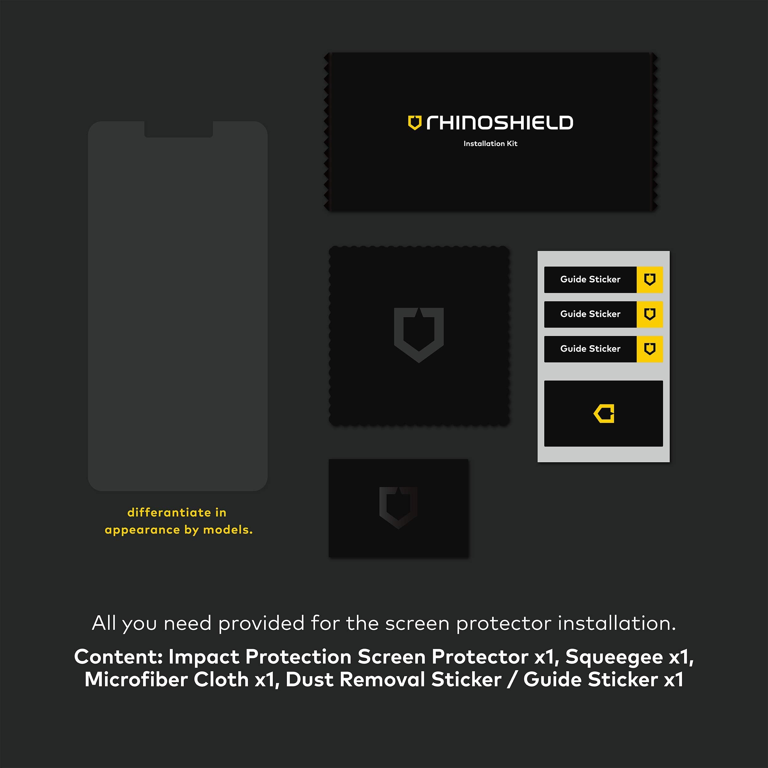 Pelindung Skrin RhinoShield Impact Flex Galaxy Note 20 / Note 20 Ultra Edge to Edge/Redaman Kesan - Perlindungan Skrin Jelas dan Tahan Gores