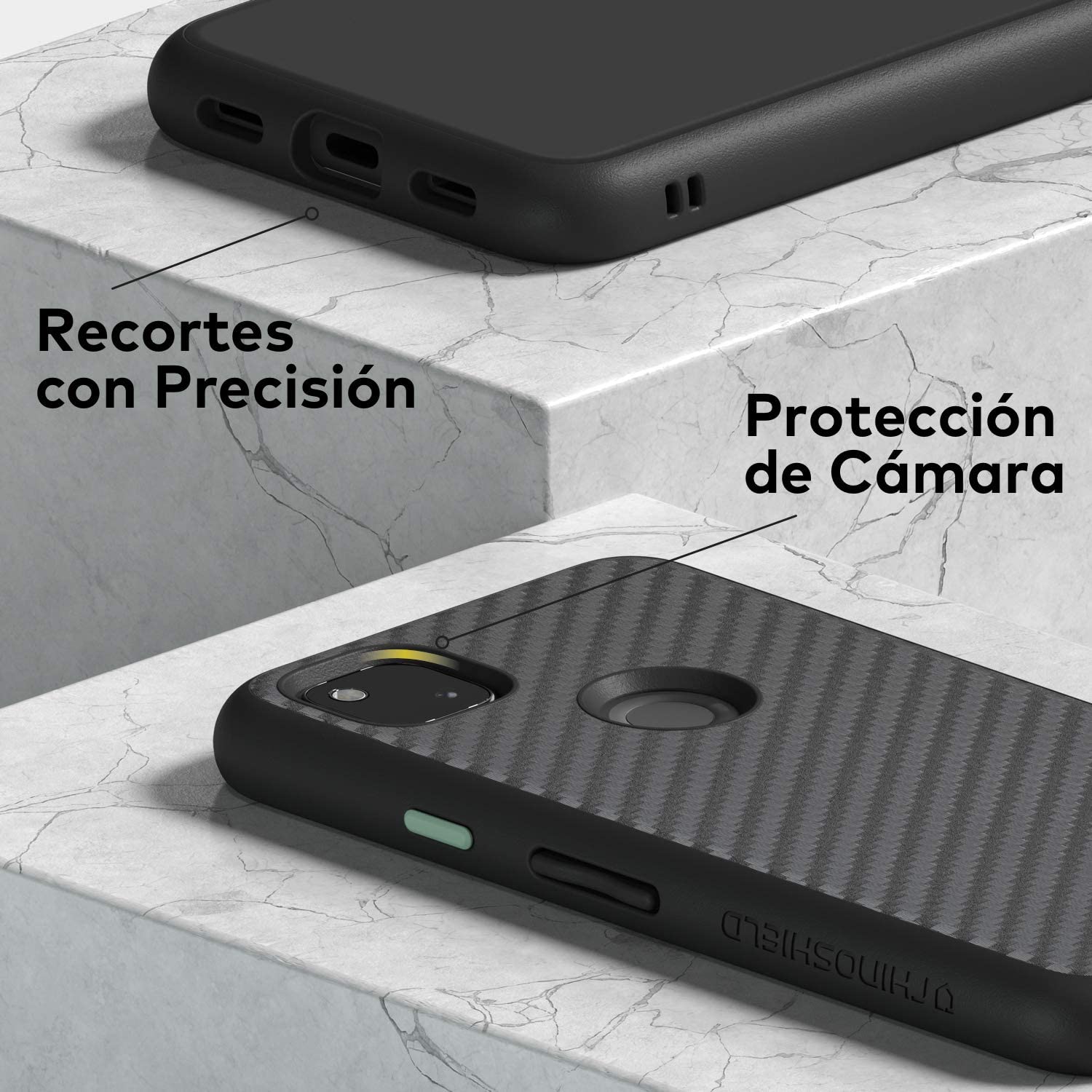 RhinoShield SolidSuit Google Pixel 4a / 4 / XL Penutup Pelindung Reka Bentuk Slim Penyerap Kejutan dengan Kemasan Matte Premium 3.5M / 11 kaki Perlindungan Jatuh