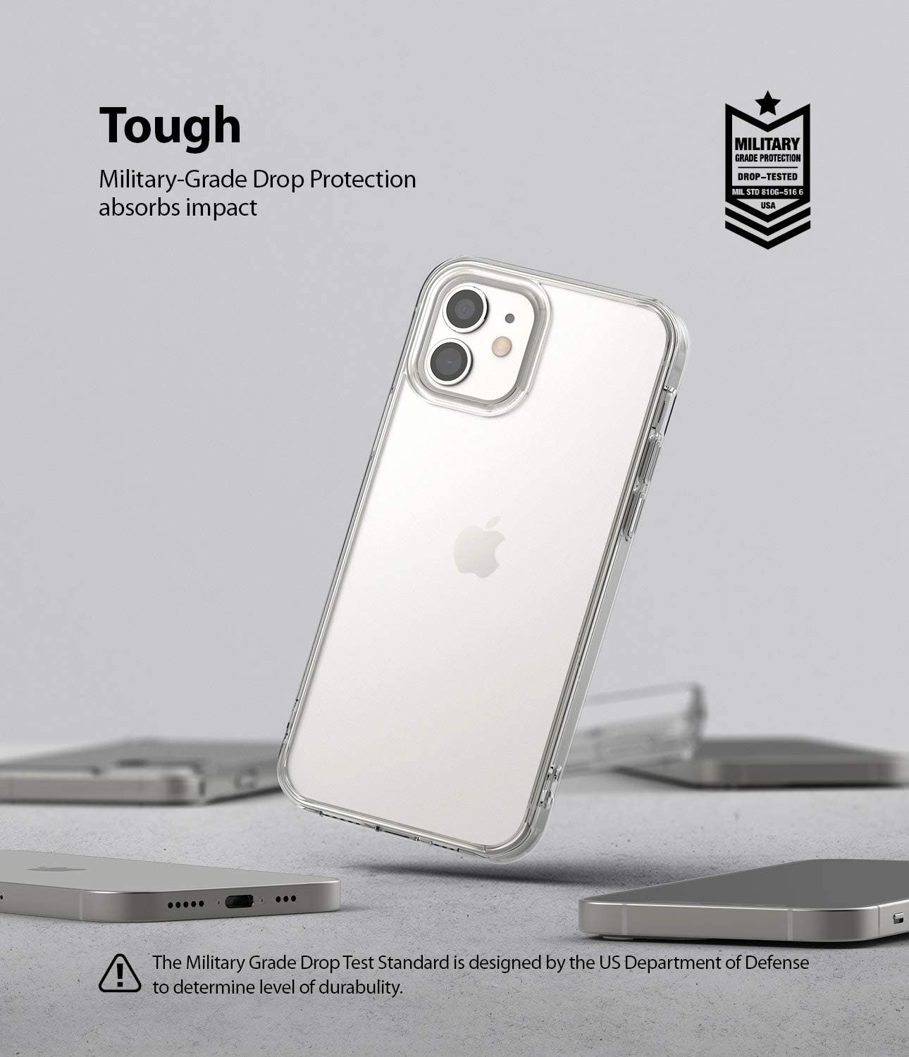 Ringke Fusion Matte iPhone 12 / Pro / Pro Max / Mini Case Translucent Satin Texture Anti Gores TPU Bumper Cover Frost Clear