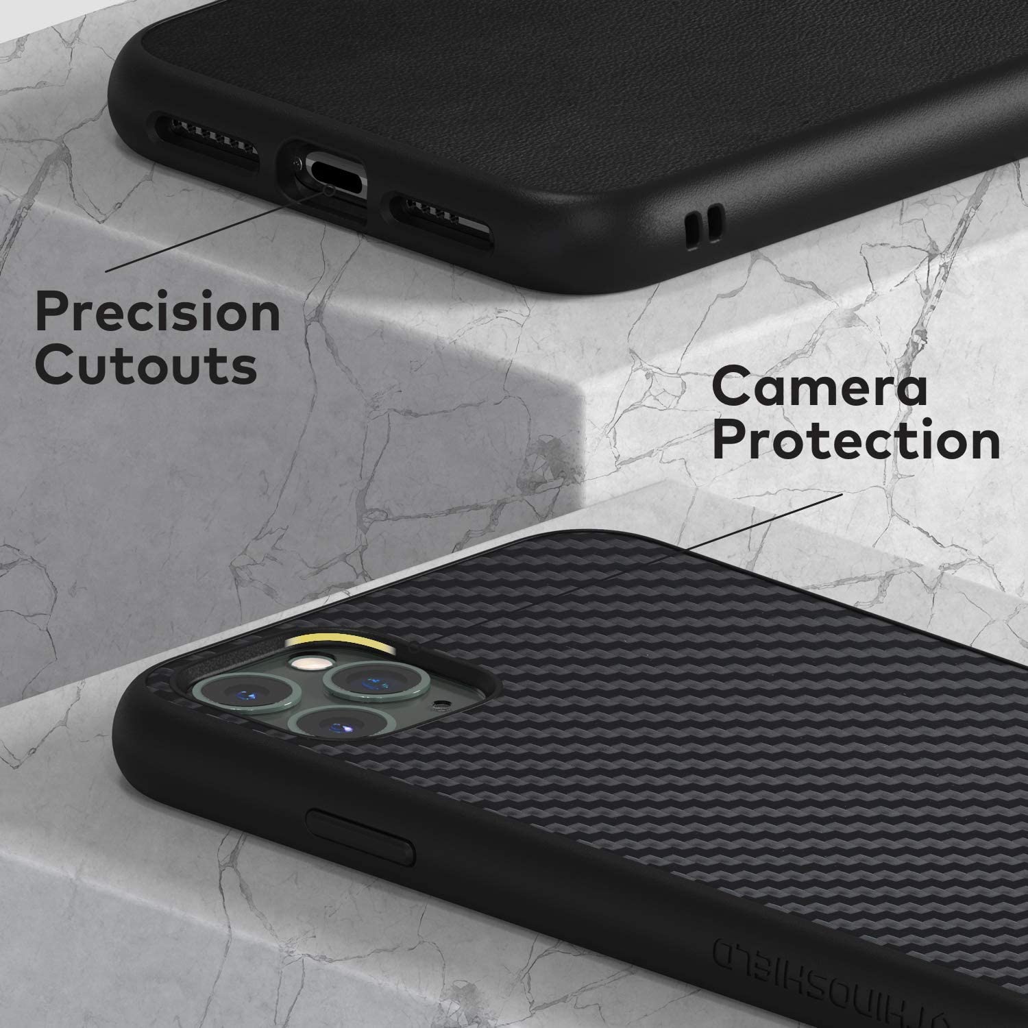 RhinoShield SolidSuit iPhone 11 / Pro / Pro Max Shock Absorbent Slim Design Protective Cover with Premium Matte Finish 3.5M / 11ft Drop Protection