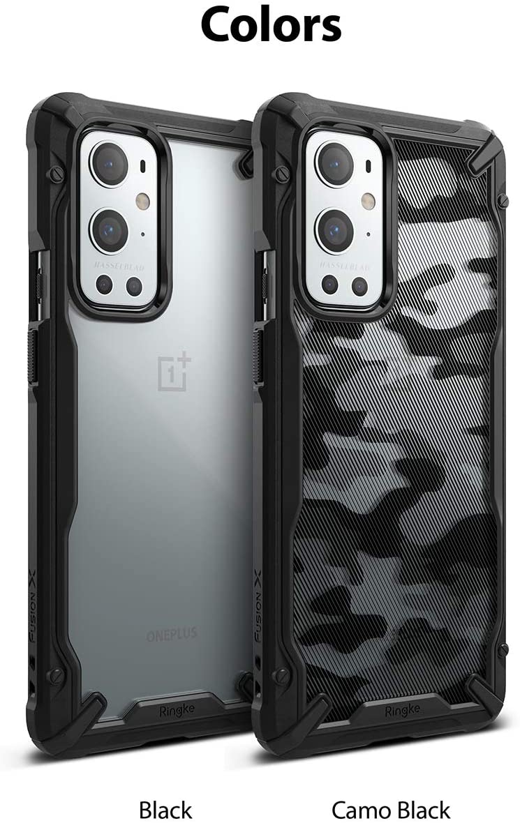 Ringke Fusion-X OnePlus 9 Pro Perlindungan Sudut Tentera Lasak dengan Penutup Belakang PC Lutsinar