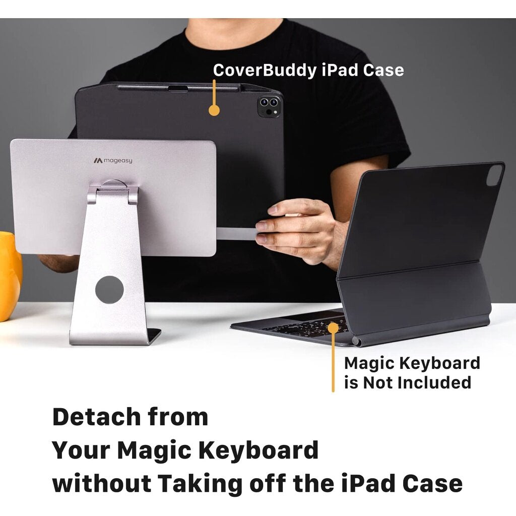 Folio Papan Kekunci Pintar SwitchEasy CoverBuddy (Papan Kekunci Tidak Termasuk) iPad Air 5 & 4 / iPad Pro 11 Berfungsi dengan Penutup Sarung Papan Kekunci Ajaib