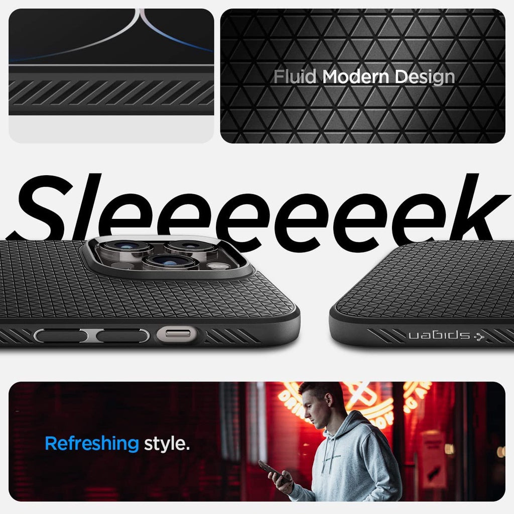Spigen Liquid Air Armor Designed for iPhone 14 Pro / Pro Max Case (2022) - Matte Black