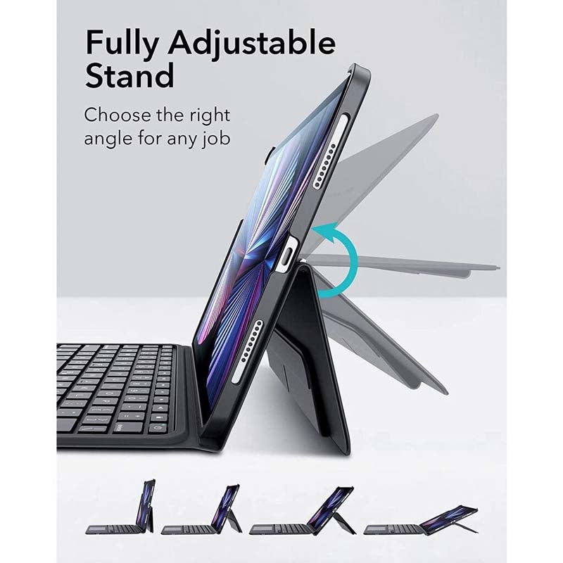 Sarung Papan Kekunci ESR Ascend Serasi dengan iPad Air 5 & 4 / Sarung Sarung iPad Pro 11 , Sarung Boleh Tanggal Magnet