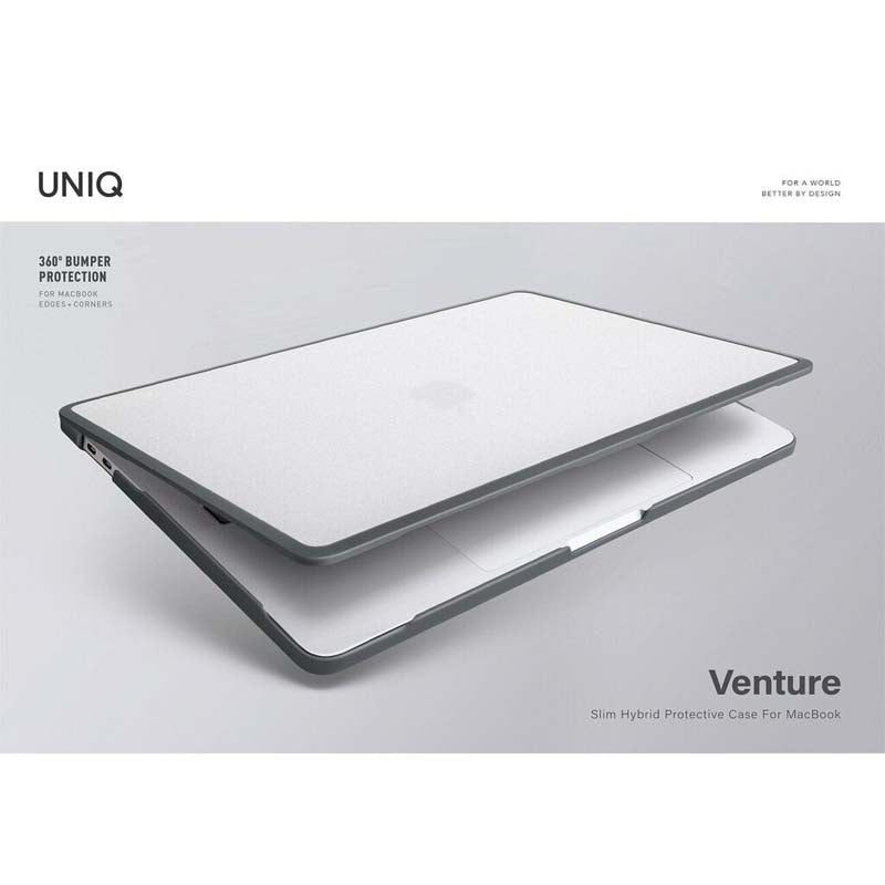 UNIQ VENTURE HYBRID CASE FROST/CHARCOAL (GREY) FOR MACBOOK PRO 14 (2021) / MACBOOK PRO 16 (2021) COVER