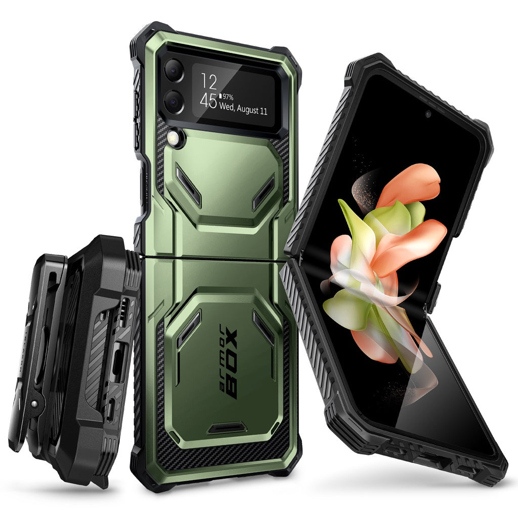 i-Blason Armorbox Series Case for Samsung Galaxy Z Flip 4 5G (2022) Full-Body Rugged Holster Case with Shock Reduction