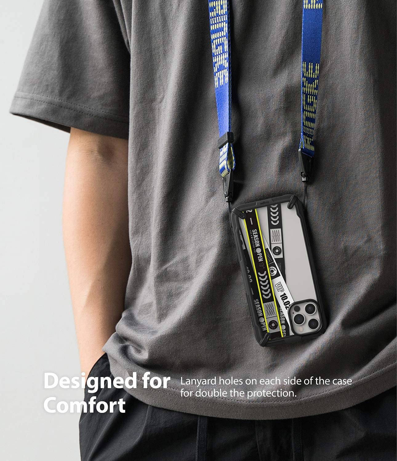 Ringke Fusion-X Design Ticket Band iPhone 12 Pro Max Cover Case, Design Print Heavy Duty Advanced TPU Bumper Phone Case