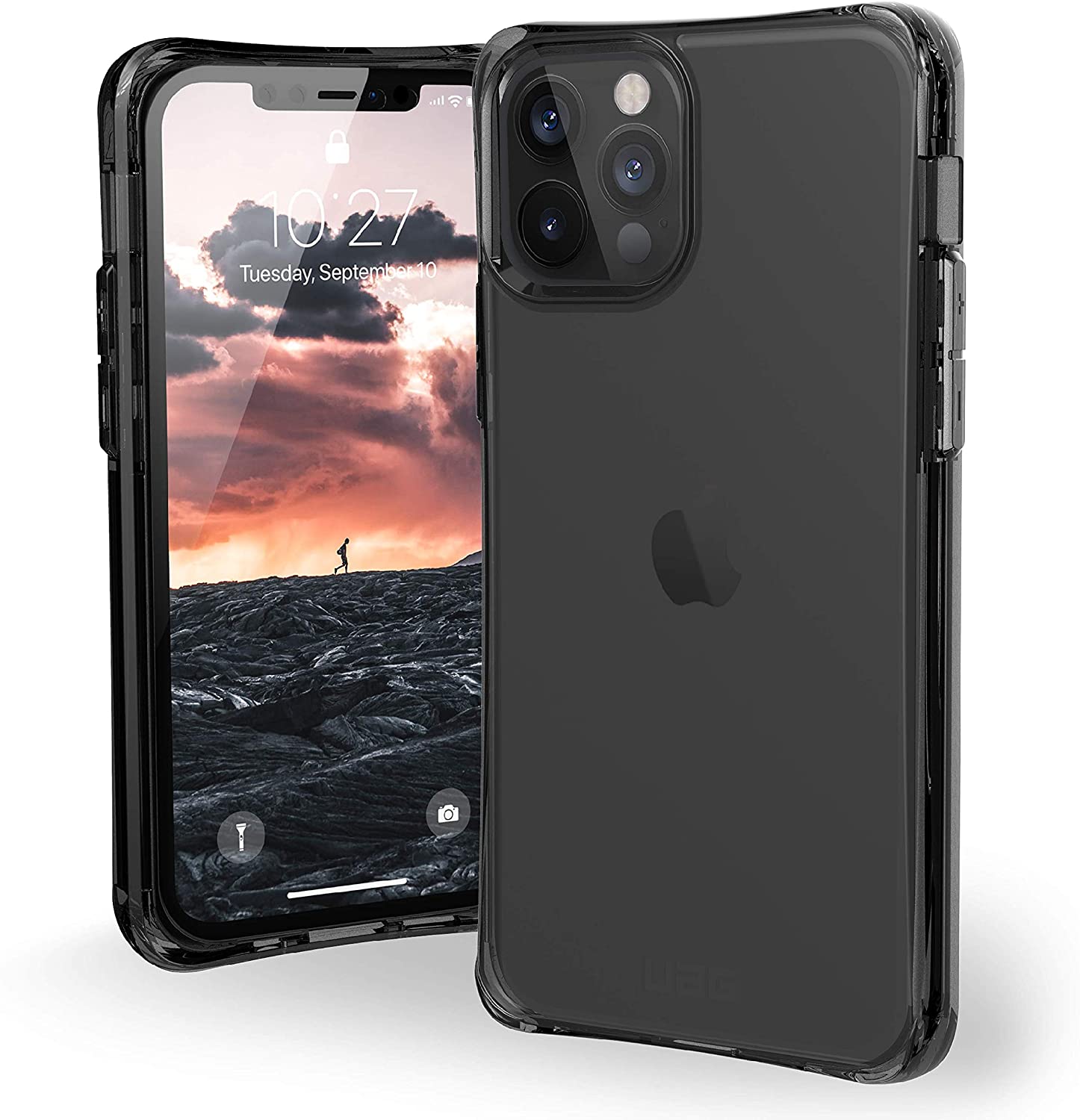 UAG Plyo iPhone 12 / Pro / Pro Max / GEAR PERISAI BANDAR Mini Lasak Ringan Slim Penutup Pelindung Lutsinar