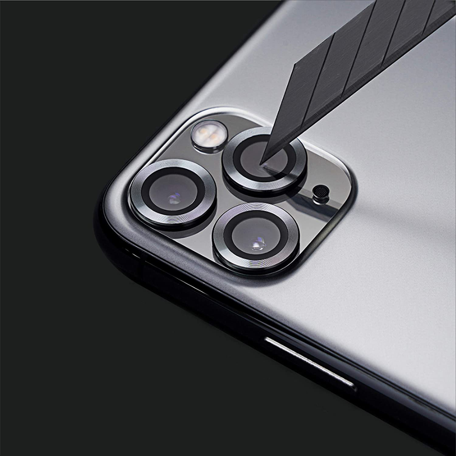 RhinoShield iPhone 12 Pro 9H Pelindung Lensa Kamera Kaca Terbaja