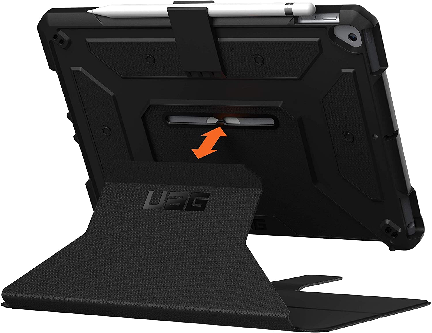 UAG iPad 10.2 inch 2019/2020 Metropolis Rugged Heavy Duty Protective Cover Multi-Angle Viewing Folio Stand with Pencil Holder
