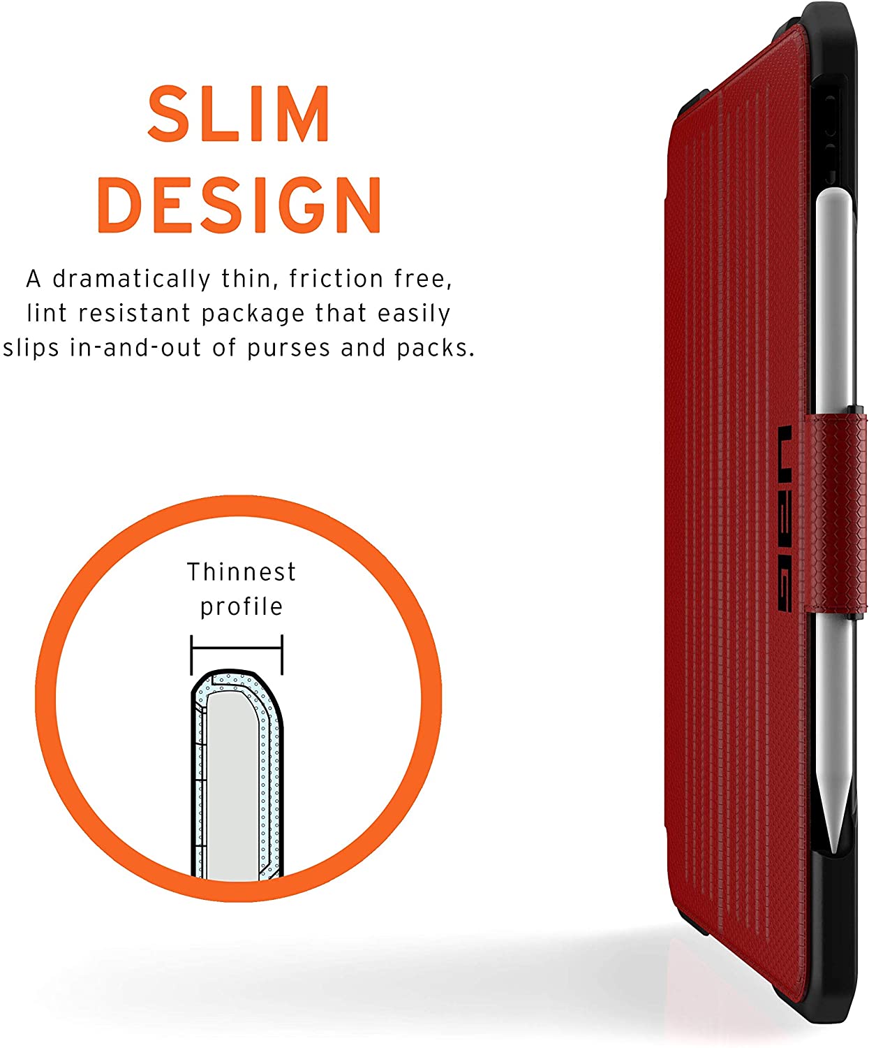 UAG iPad Pro 11 / 12.9 inch 2020 Case Metropolis Folio Slim Heavy-Duty Tough Multi-Viewing Angles Stand Military Drop Tested Rugged Protective Cover