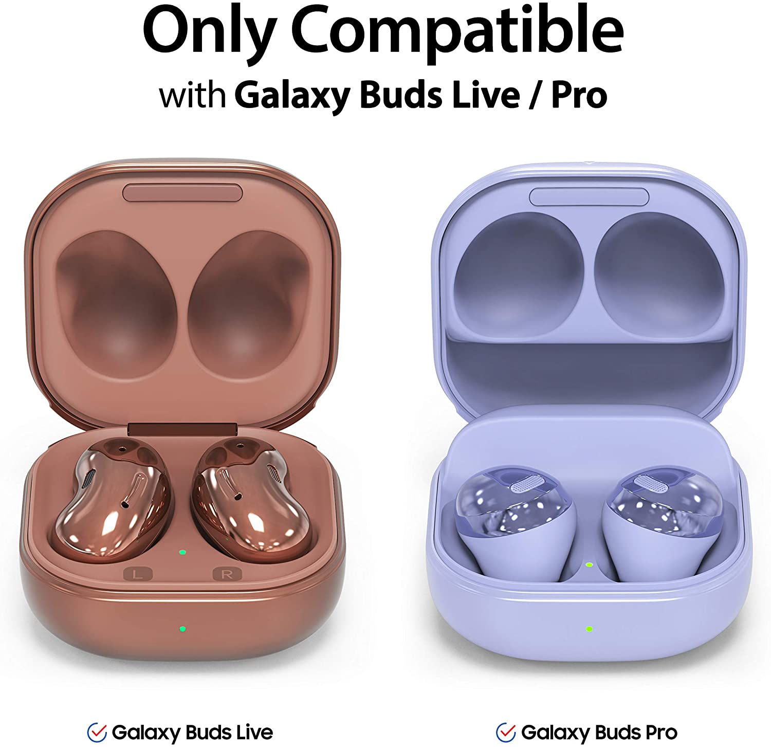 Araree Bean Galaxy Buds Live / Pro Lembut dan Sarung Silikon Kalis Kejutan Fleksibel