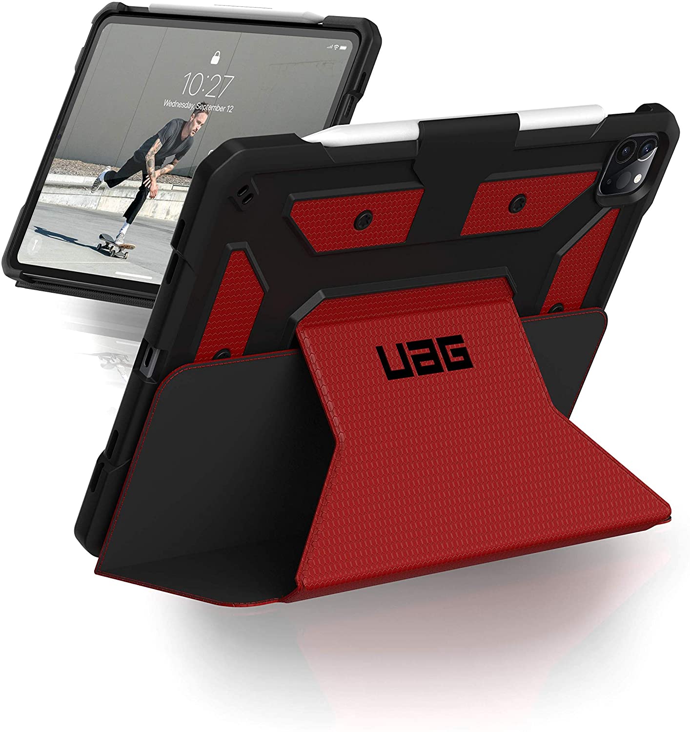 UAG iPad Pro 11 / 12.9 inch 2020 Case Metropolis Folio Slim Heavy-Duty Tough Multi-Viewing Angles Stand Military Drop Tested Rugged Protective Cover