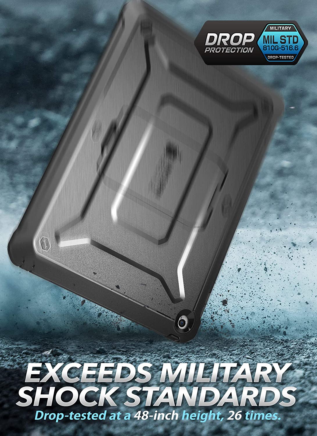 SUPCASE Unicorn Beetle Pro iPad 10.2 (2020/2019) dengan Sarung Pelindung Pelindung Skrin Terbina dalam