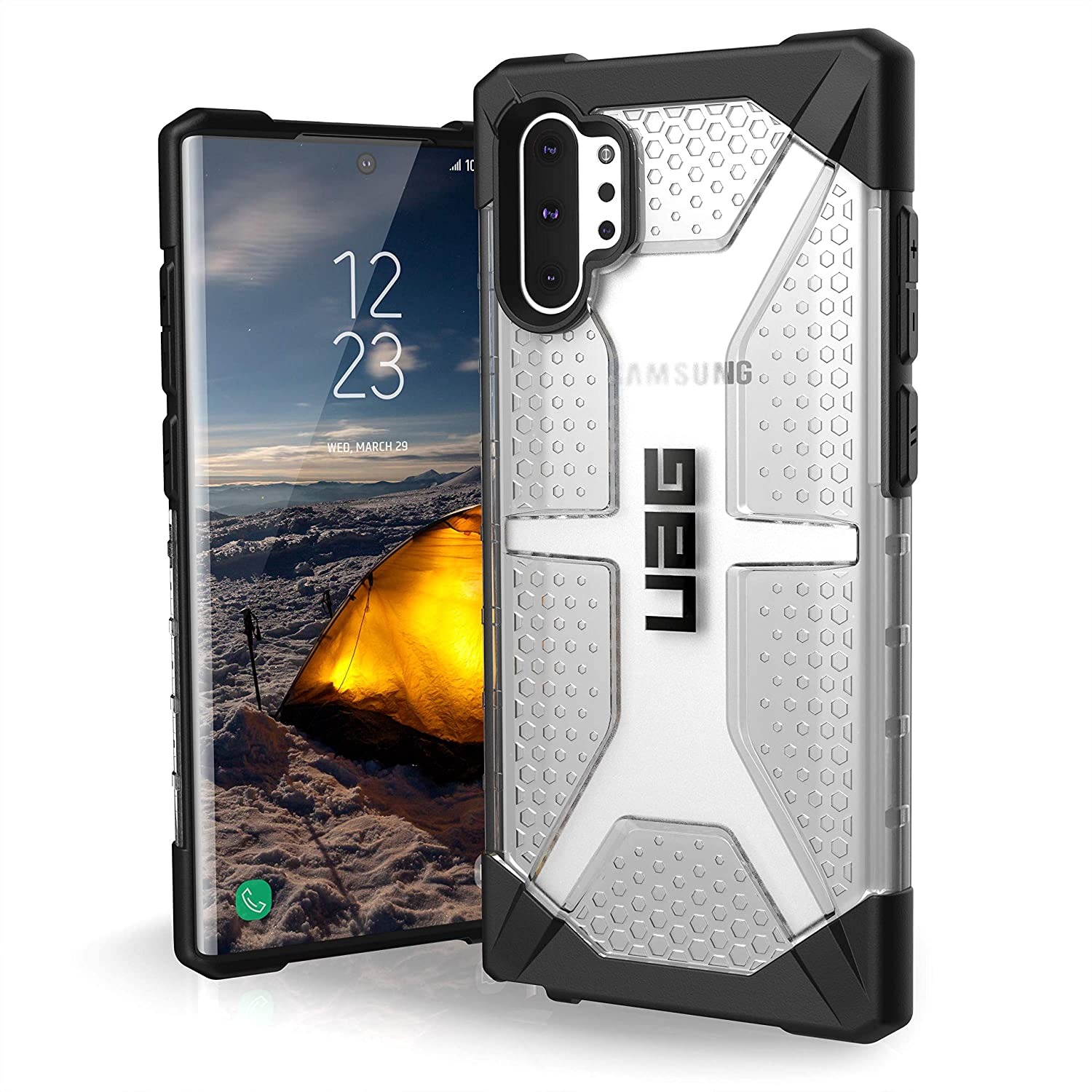 UAG Samsung Galaxy Note 10 Plasma Feather-Light Lasak Tentera Jatuh Kes Telefon Diuji