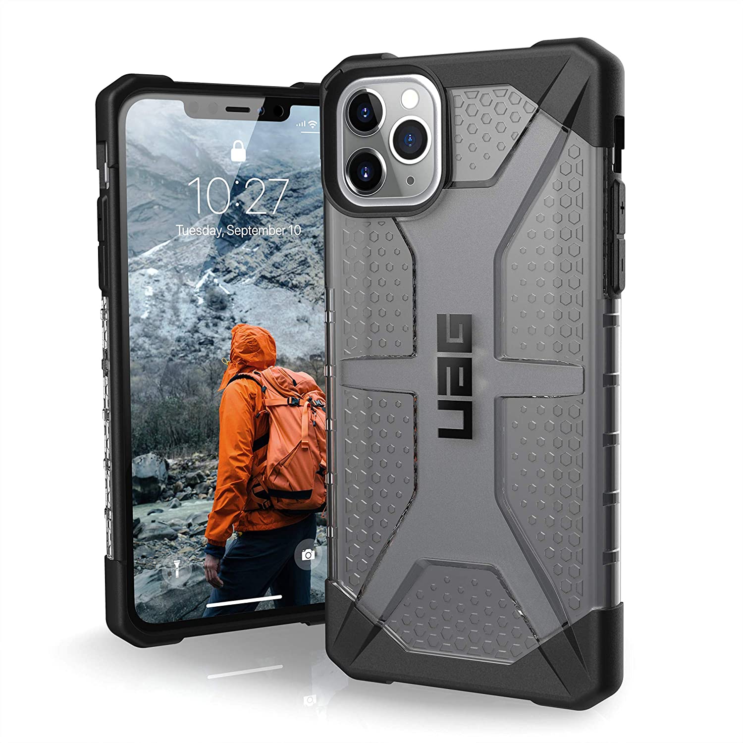 UAG iPhone 11 / Pro / Pro Max Plasma Bulu-Ringan Kes Kejatuhan Tentera Lasak Tentera yang Diuji