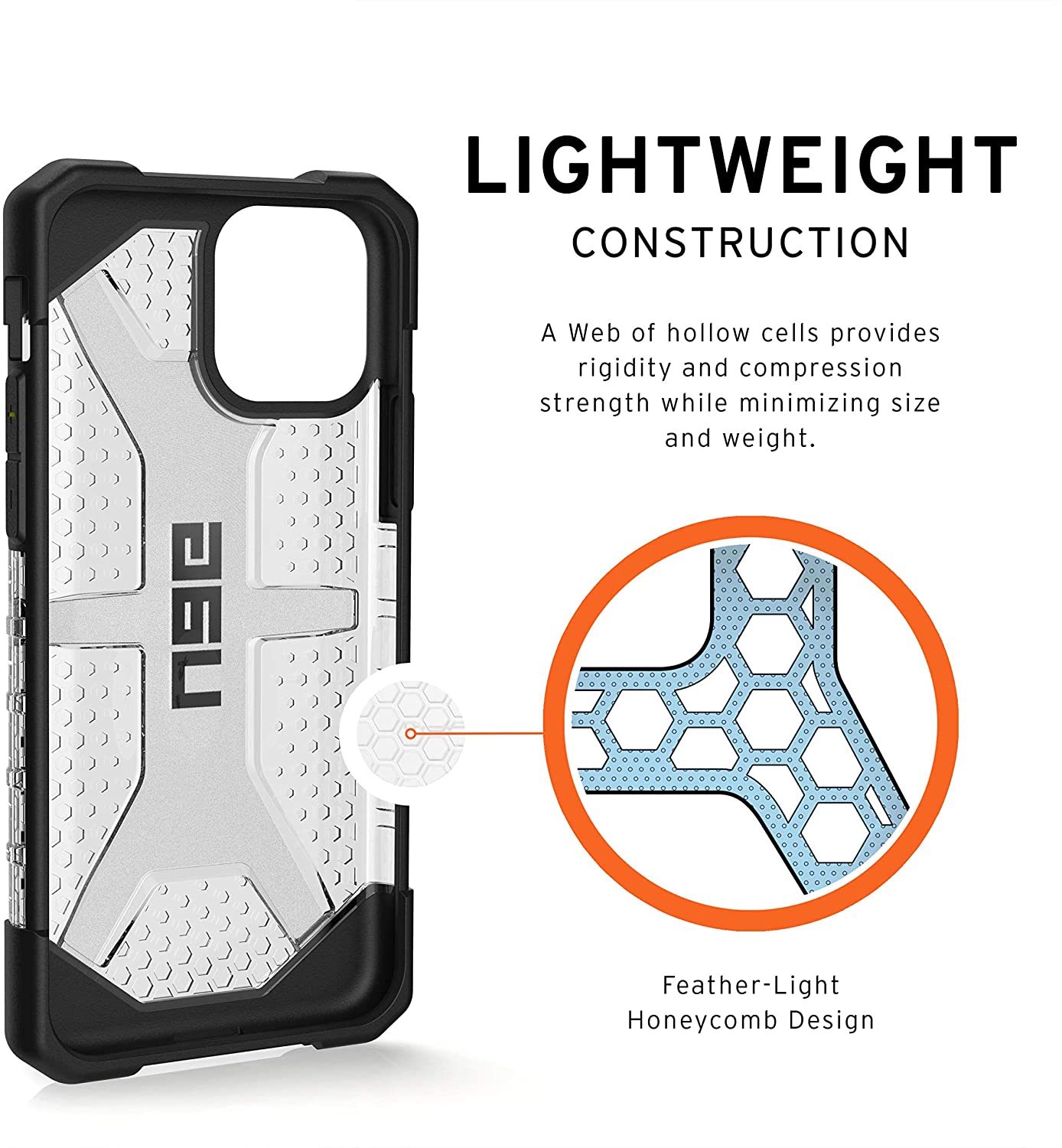 UAG iPhone 11 / Pro / Pro Max Plasma Bulu-Ringan Kes Kejatuhan Tentera Lasak Tentera yang Diuji