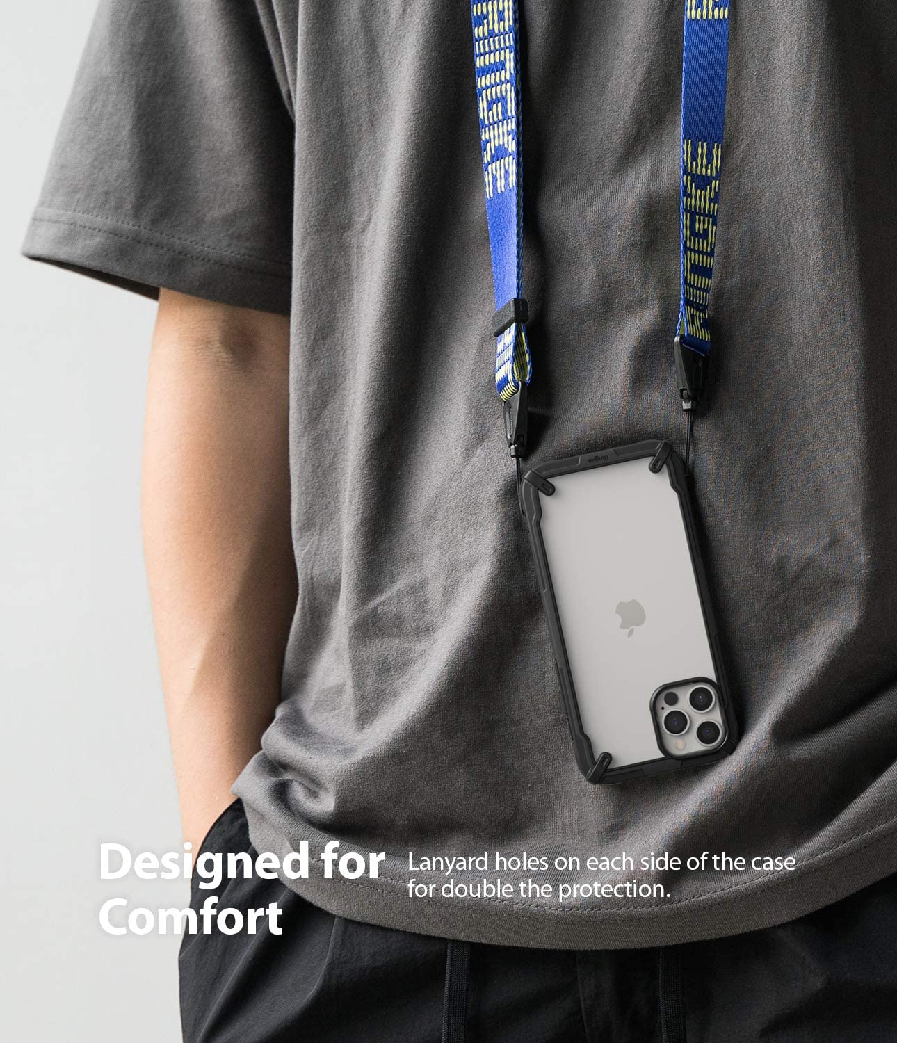 Ringke Fusion X iPhone 12 / Pro Max / Pro / Penutup Lasak Mini Sarung Bampar TPU Pelindung Gred Tentera