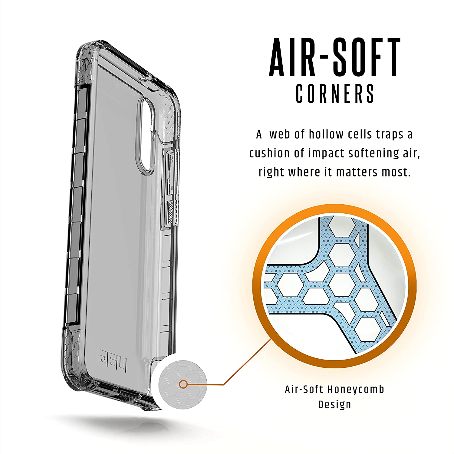 UAG Huawei P20 Plyo Ice Feather-Light Rugged Military Drop Tested Phone Case