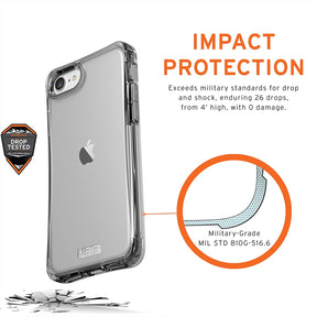 UAG iPhone SE 2020 / 8 / 7 Plyo Case Clear Impact Resistant Military Drop Tested Protective Cover, Ice
