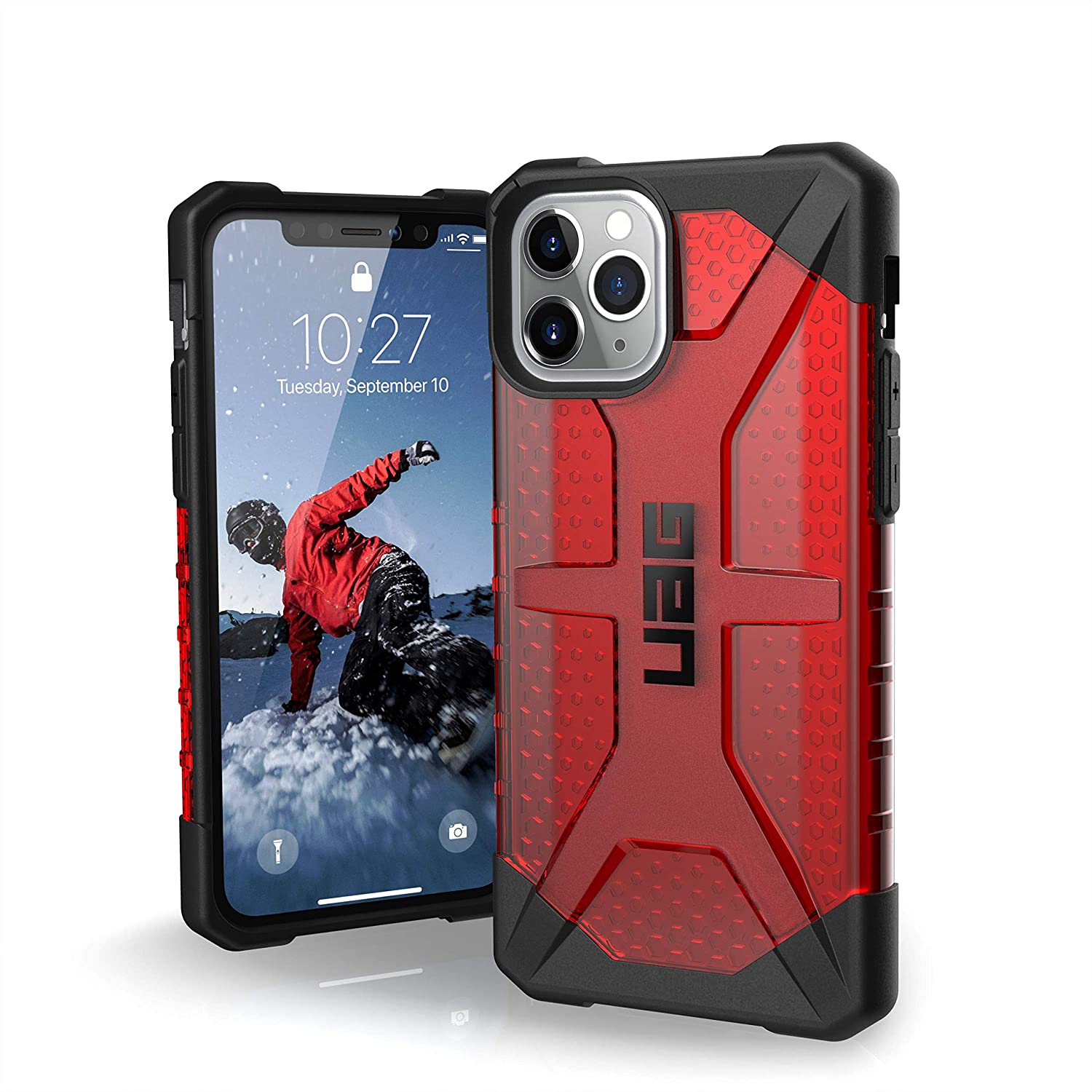 UAG iPhone 11 / Pro / Pro Max Plasma Bulu-Ringan Kes Kejatuhan Tentera Lasak Tentera yang Diuji