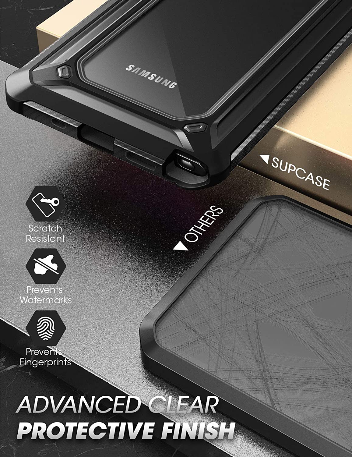 SUPCASE Unicorn Beetle EXO Galaxy Note 20 / Note 20 Ultra Premium Hybrid Protective Clear Bumper Case (Hitam)
